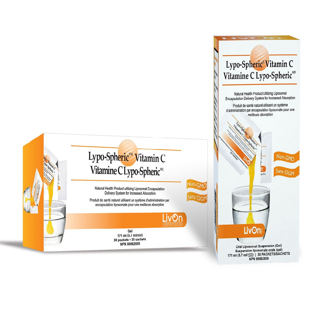 liv on laboratories lipo-spheric vitamin c 30 packets LivOn Labs, Liposomal Supplement, 1000mg, 90 In a small glass LivOn Lypo-Spheric Vitamin C Liquid
